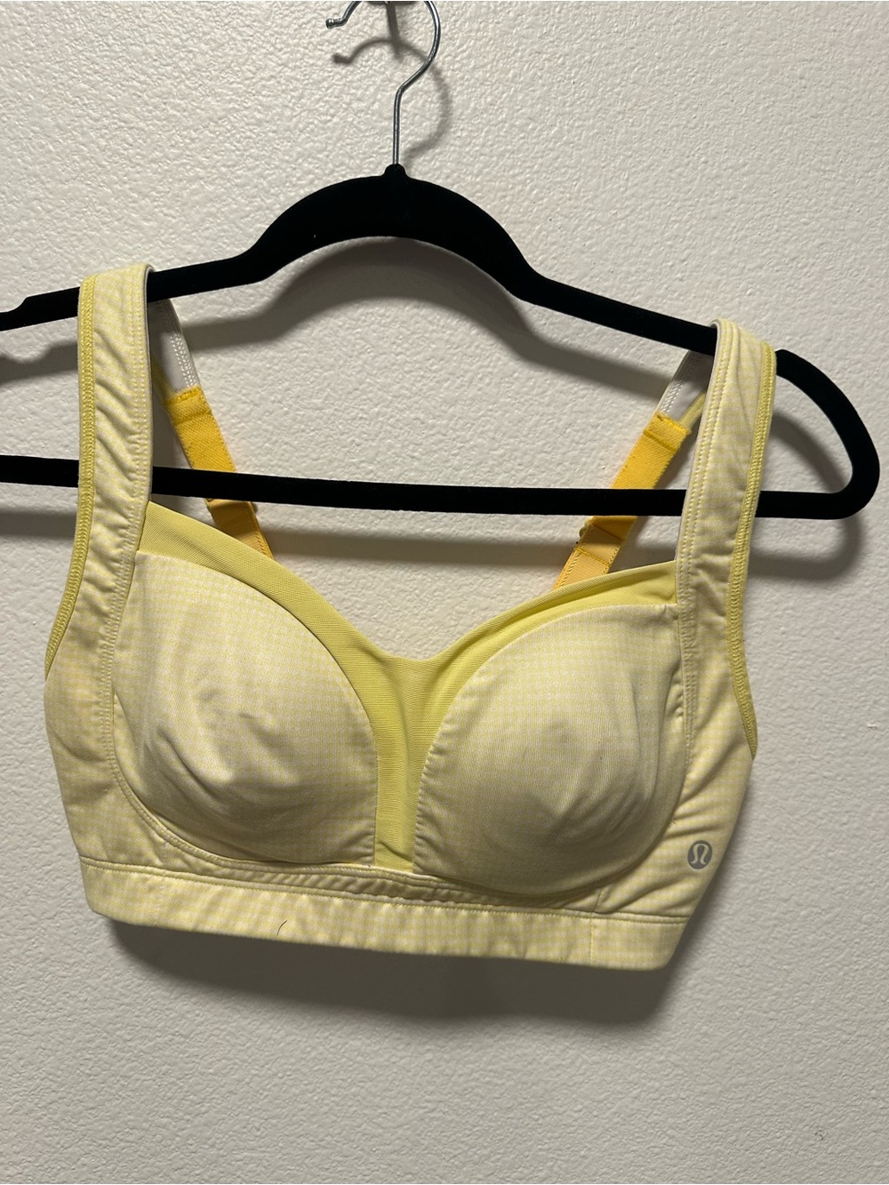 lululemon athletica Pale Yellow Padded Sports Bra